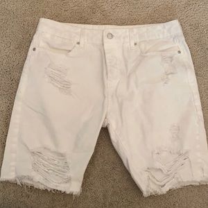 Topman white shorts